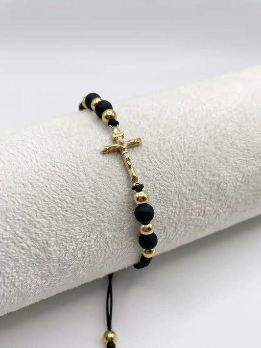 Pulsera Fe Dorada 18K